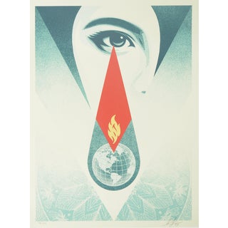 Shepard Fairey, Tear Flame, Lithograph For Sale