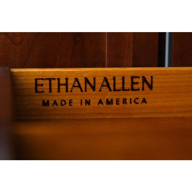 Ethan Allen Georgian Court Cherry Bedroom Armoire For Sale - Image 17 of 18