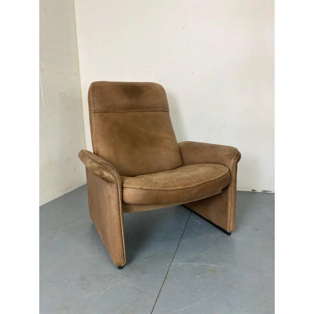 Metal Mid-Century Brutalist Modernist Leather Model DS50 Lounge Chair from de Sede, 1960s For Sale - Image 7 of 12