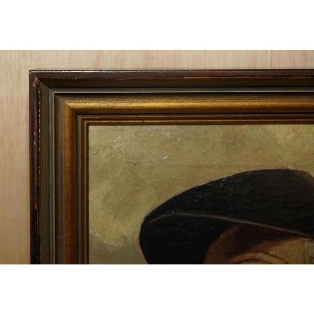 Jma Kensinck, Man Smoking a Pipe, Oil on Canvas, Framed For Sale - Image 3 of 18
