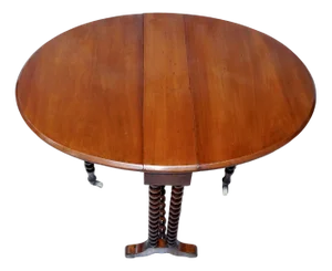 Bobbin Turned Table in Walnut, 1880