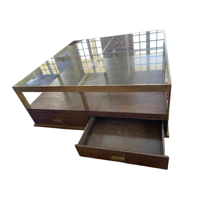 Compton Cocktail Table by Lillian August — An elegant square cocktail table combining timeless materials and refined...