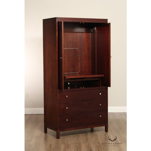 Stickley Stickley Metropolitan Collection Cherry Door Chest For Sale - Image 4 of 11