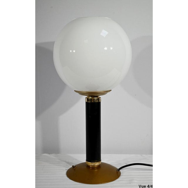 Metal and Brass Desk Lamp, 1950s For Sale - Image 16 of 18