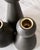 Trio of "Almost Black" Matte Ceramic Taper Candle Holders "Bella," "Bobby," and "Beau" by Lostine For Sale - Image 10 of 12