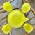 Mid 20th-Century Holt-Howard Neon Yellow Glass Cocktail Beverage Set - 5-Pieces For Sale - Image 11 of 13