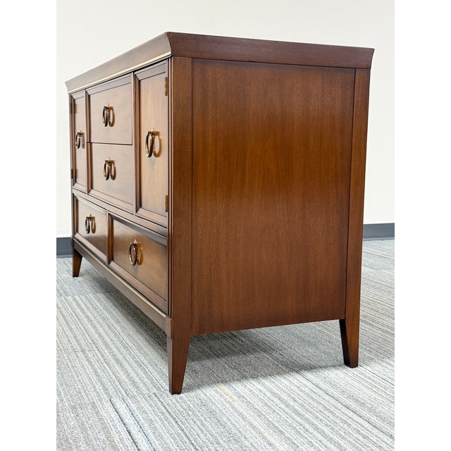 Mid-Century Mahogany Credenza / Sideboard ~ Great as Tv Stand For Sale - Image 12 of 13