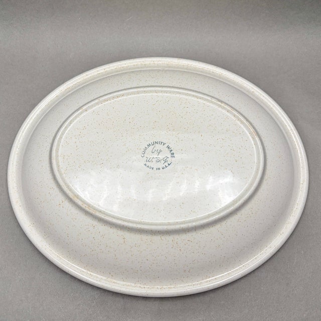 Vintage w.s. George Community Ware Mid Century Atomic Floral Speckled ...