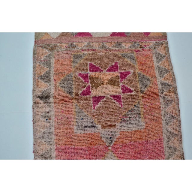 Mid 20th Century Geometric Anatolian Wool Carpet For Sale - Image 4 of 10