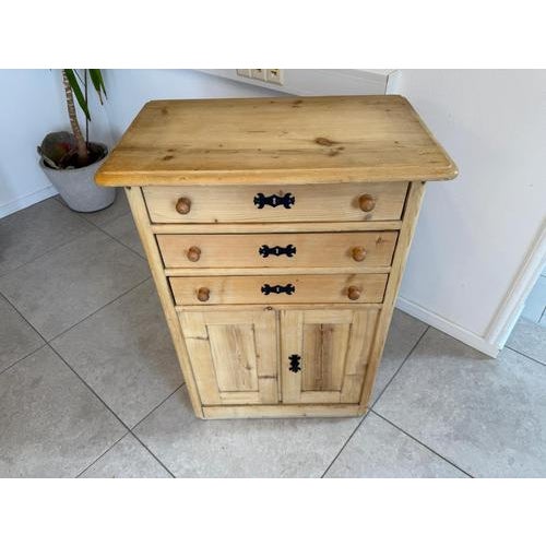 Rustic Chest of Drawers in Softwood, 1890s For Sale - Image 8 of 11