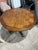 Beautiful oak basketweave top table. 40" round with a unique mechanism to adjust the height to either 26' or 16" .It sits...