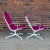 2010s Pair of Eames Herman Miller Aluminum Group Lounge Chairs White Frames and Pink Fabric For Sale - Image 5 of 12