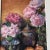 Traditional Vintage Original Tabletop Still Life Pastel Drawing Pink Roses With Faux Bamboo Frame For Sale - Image 3 of 5