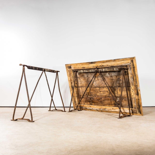 Artists High Console Table in Forged Iron, 1940s For Sale - Image 9 of 10