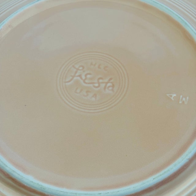 Apricot Fiestaware Cake Plate For Sale - Image 12 of 12