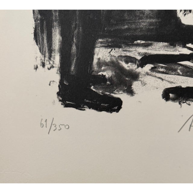 Expressionism Arbit Blatas, Lithuanian French Artist Arbit Blatas Lithograph Maurice Utrillo Ecole D'Paris, 1962 For Sale - Image 3 of 6