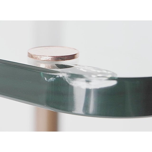 Glass & Brass Side Tables, 1960s, Set of 2 For Sale - Image 8 of 13