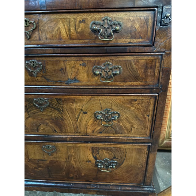 18th Century English Walnut Bureau Bookcase, or Secretary Desk For Sale - Image 16 of 17