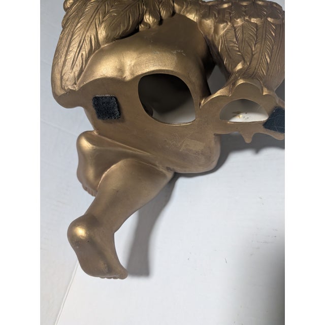 Ceramic French Putti Cherub Angel Sculpture Sitter For Sale - Image 7 of 17