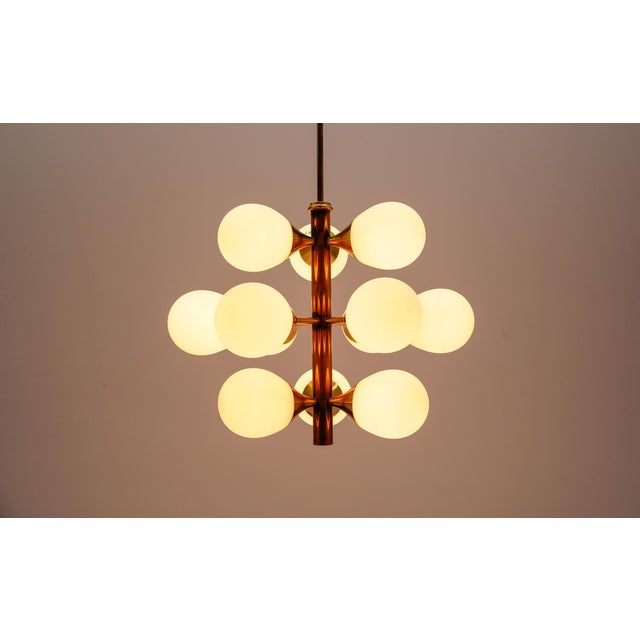 Large Mid-Century Modern Sputnik Lamp from Kaiser Leuchten, Germany 1960s For Sale - Image 12 of 13