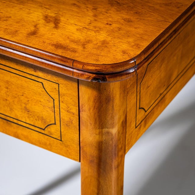 Biedermeier Sewing Table in Birch, 1820 For Sale - Image 5 of 9