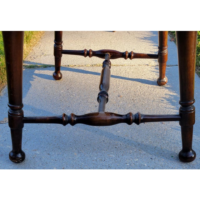 Wood Early 20th Century Elm Windsor Arm Chair by Barber & Shank For Sale - Image 7 of 8