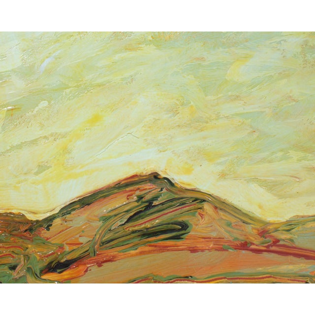 Signed 1980s Abstract Acrylic Landscape Diptych by Harry Hilson For Sale - Image 4 of 8