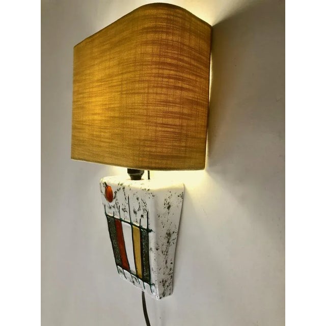 Modern Hungarian Wall Light from The Studio Ceramics Movement, 1950s For Sale - Image 11 of 12