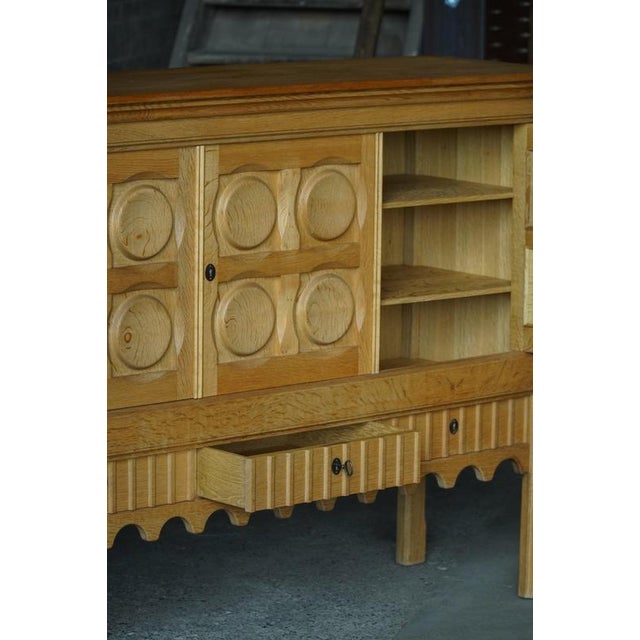 Vintage Danish Oak Sideboard by Henning Kjærnulf for Nyrup Furniture Factory, 1960s For Sale - Image 13 of 18