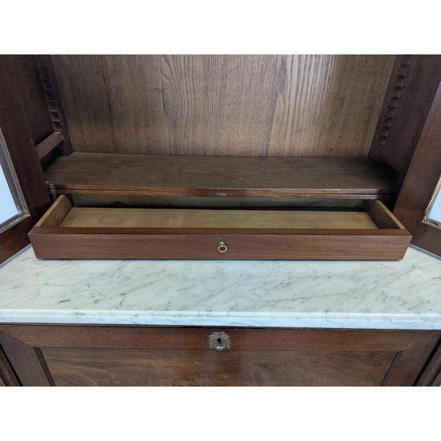 Guillotine-Fronted Secretary by F. Trapet, Early 19th Century For Sale - Image 3 of 12