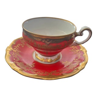 1920s Weimar Katharina Teacup and Saucer For Sale