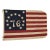 Vintage Bennington 76 Flag Bicentennial Americana Patriotic Folk Art Banner 36 X 24 For Sale