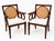 For your consideration is a rare, matching pair of "The Circle Chairs," designed by celebrated interior designer- MARIETTE...