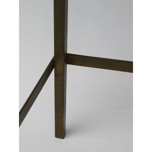 Art Nouveau Patinated Brass Flower Stand For Sale - Image 11 of 15