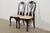 Stickley Stickley Queen Anne Carved Solid Mahogany Side Chairs or Dining Chairs, Pair For Sale - Image 4 of 13