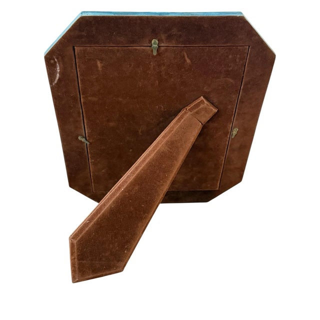 Shell Vintage Heavy Blue Coral Picture Frame For Sale - Image 7 of 9