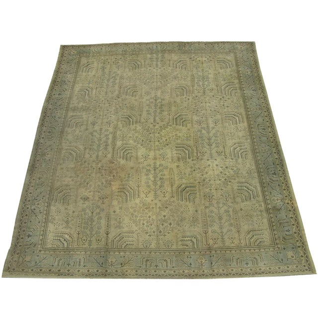 19th Century Antique Turkish Oushak Rug 19'0'' X 15'0'' For Sale - Image 5 of 5