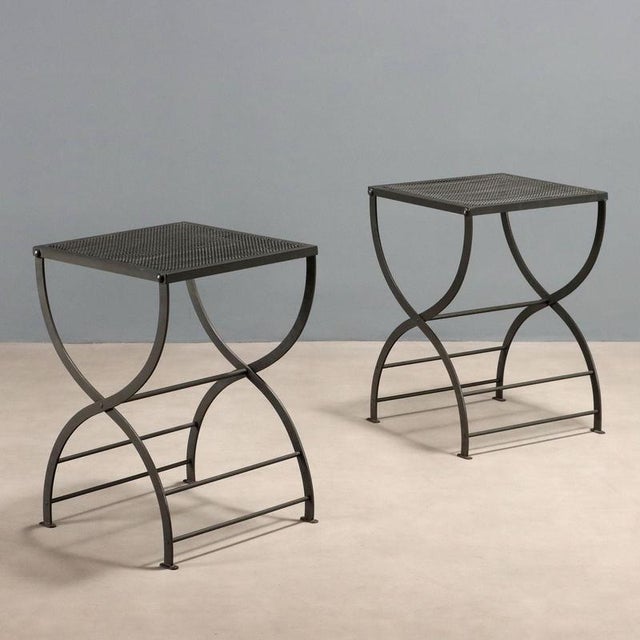 Black Nonaro Stools from Azucena, Set of 2 For Sale - Image 8 of 8