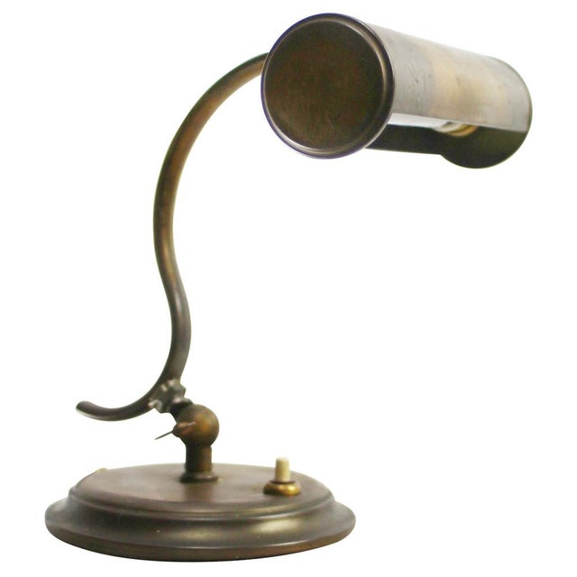 French Brass Piano Desk Lamp For Sale - Image 9 of 9