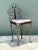 Vintage Scroll Wrought Iron Vanity Chair For Sale - Image 10 of 12