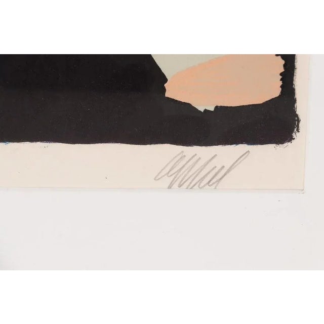 Original Vintage 20th Century Karel Appel Framed Abstract Pencil Signed & Numbered Color Lithograph "Smiling Cat," For Sale In Cincinnati - Image 6 of 11