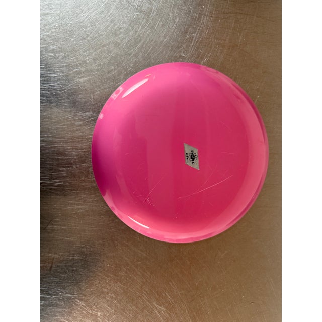 Mid Century Modern Bjorn Engo Turquoise and Pink Plates - Set of 3 For Sale In Charleston - Image 6 of 9