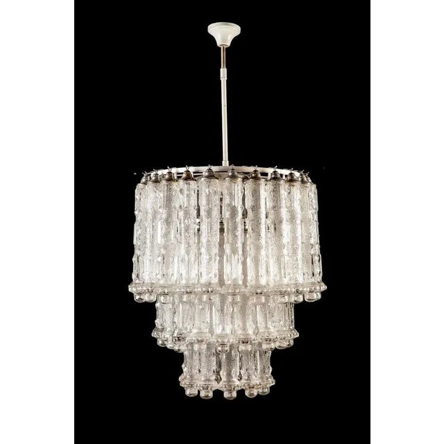 Murano Art Glass Chandelier by Aureliano Toso, 1950 For Sale - Image 9 of 17