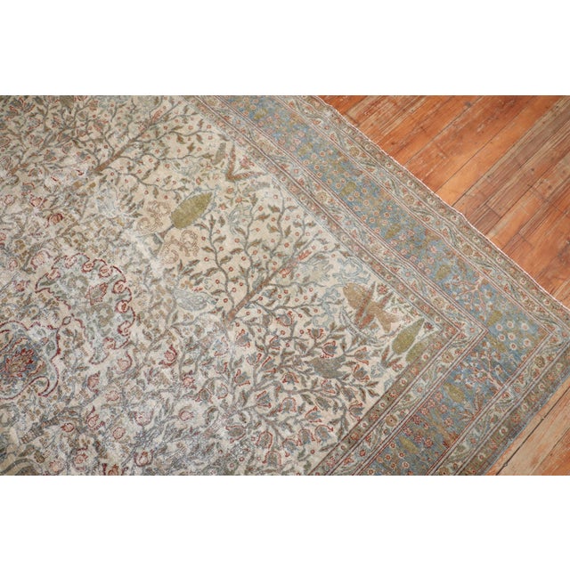 Persian Tabriz Worn Animal Pictorial Rug rug no.j2610 For Sale - Image 4 of 11