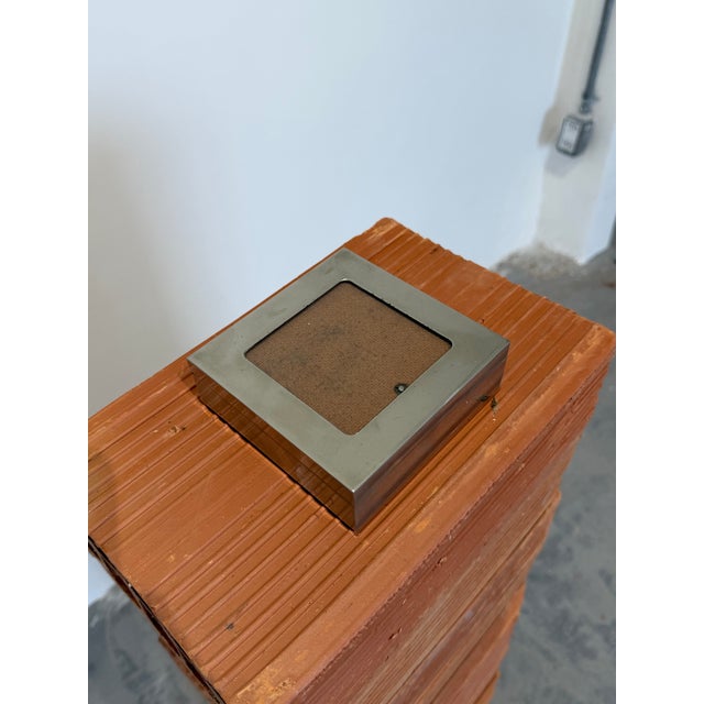 1980s Silver Plate Trinket or Jewel Box With Photo Insert, Brazil 1980s For Sale - Image 5 of 11