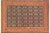 Orange Shabby Chic 1990's Pak-Persian Teal/Orange Wool Rug - 6'3'' X 9'3'' For Sale - Image 8 of 9