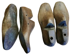 Antique Rustic Shoe Lasts, 1890s, Set of 4