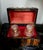 Victorian Dome-Top Perfume Casket. The exterior is crafted from highly figured burr walnut wood (or a similar rich burl...