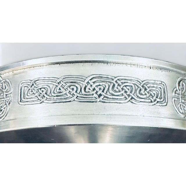 Mullingar Pewter Ireland Stem Candle Holder - Celtic Cross & Knotwork Design - 4.75" For Sale In Rochester - Image 6 of 8
