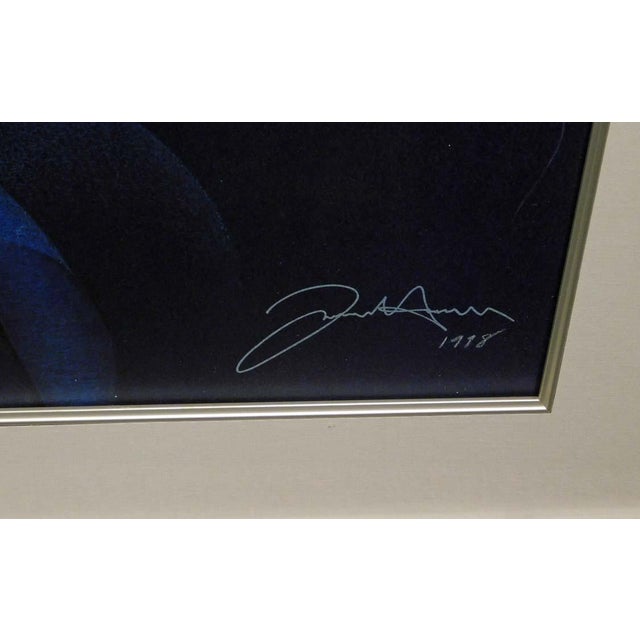 Impressionist Frank Howell Lakota Blue Aura Serigraph Paper Limited Edition Artwork New Framed For Sale - Image 3 of 5